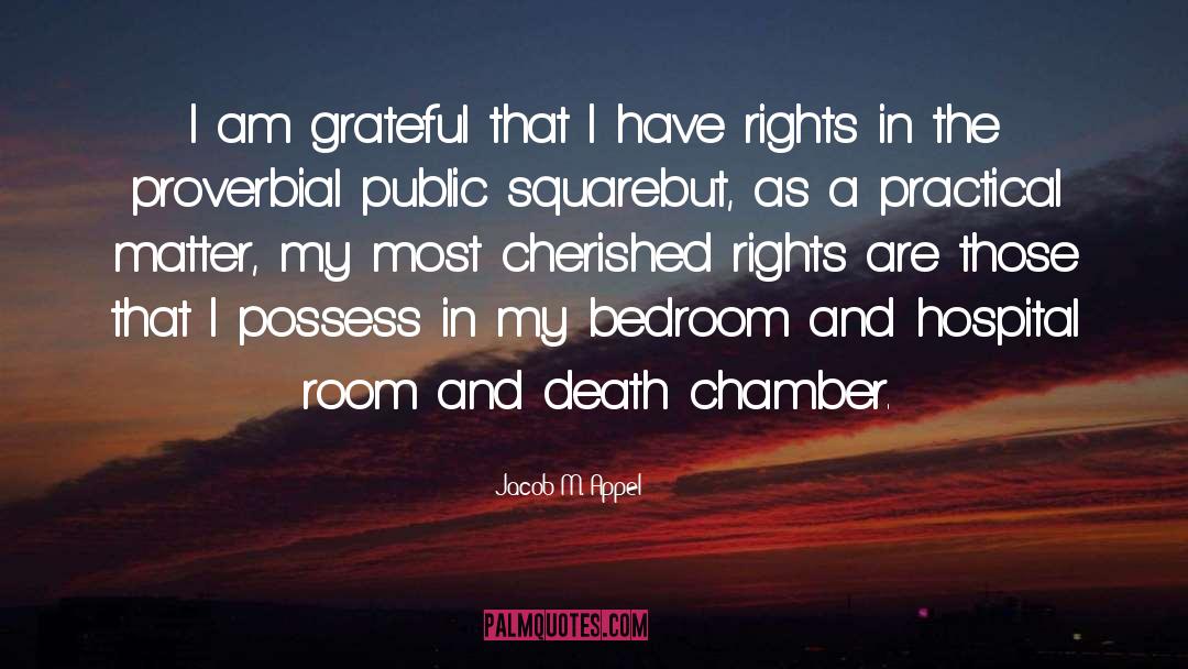 I Am Grateful quotes by Jacob M. Appel