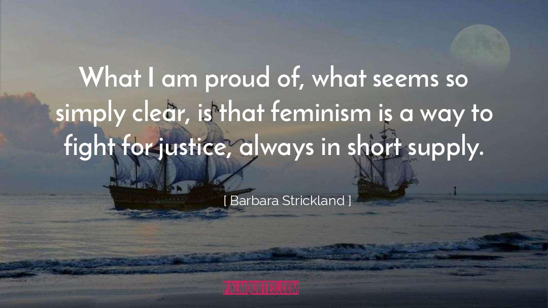 I Am Proud quotes by Barbara Strickland