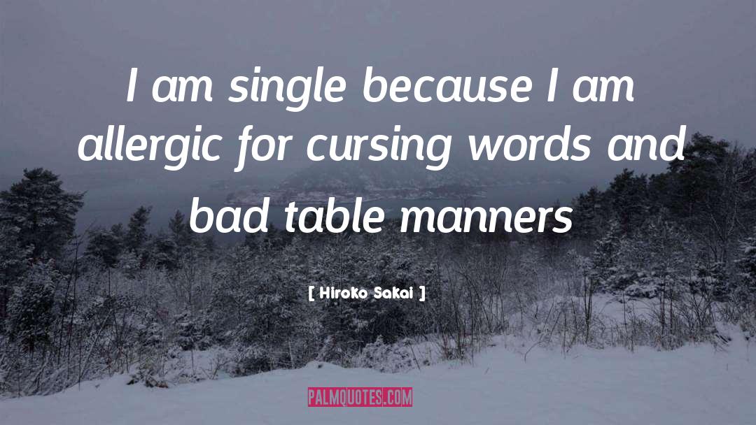I Am Single quotes by Hiroko Sakai