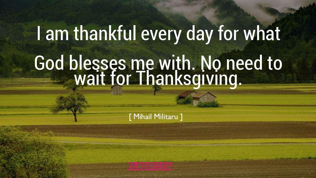 I Am Thankful quotes by Mihail Militaru