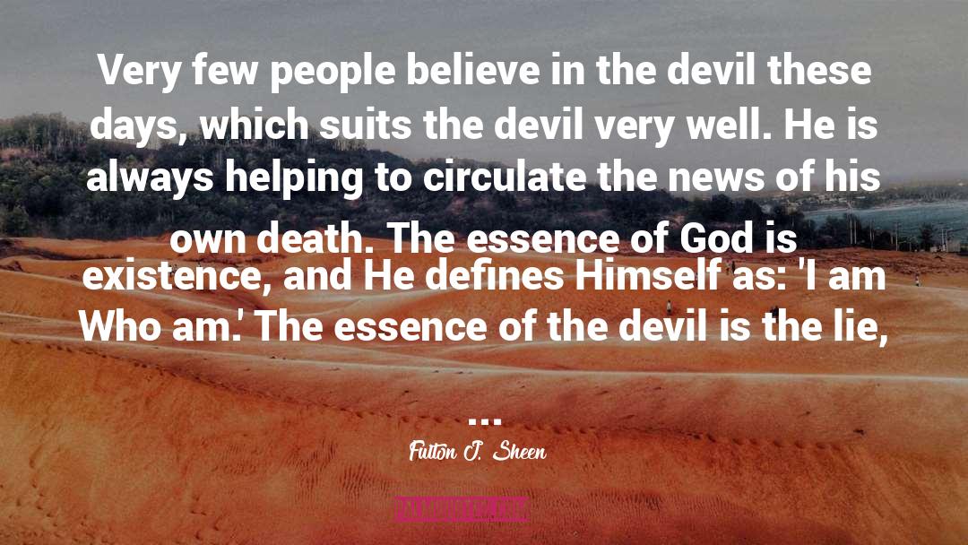 I Am The Devil Bird quotes by Fulton J. Sheen