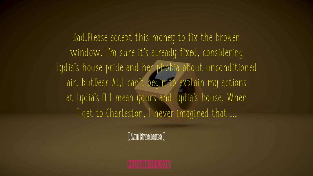 I Apologize quotes by Ann Brashares