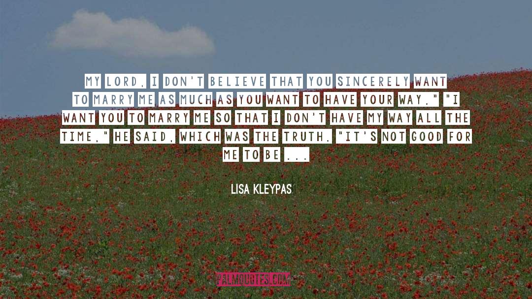 I Believe In Jesus quotes by Lisa Kleypas