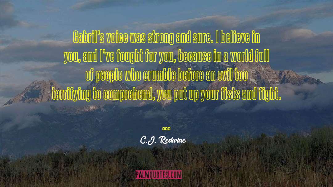 I Believe In You quotes by C.J. Redwine