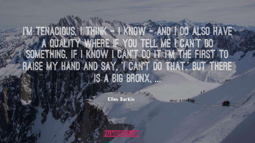 I Can T quotes by Ellen Barkin