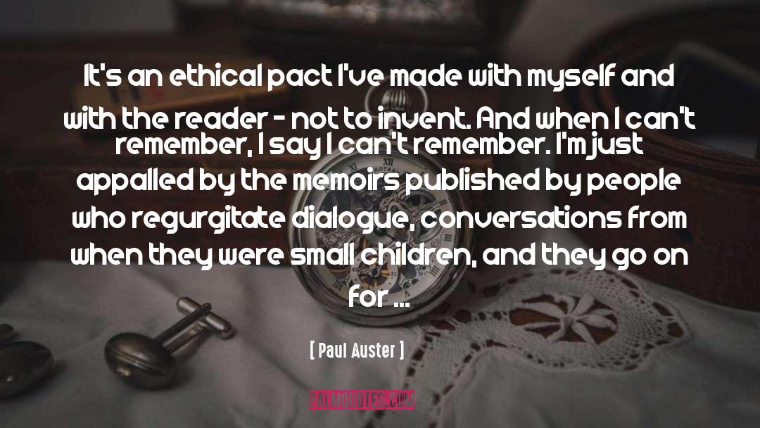 I Cant Remember quotes by Paul Auster