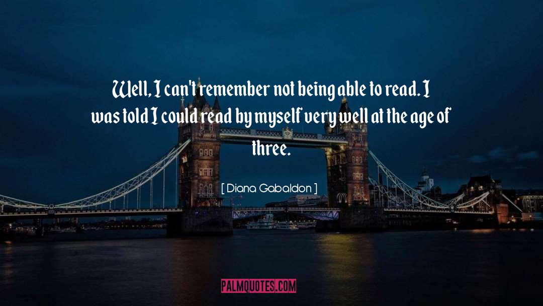 I Cant Remember quotes by Diana Gabaldon