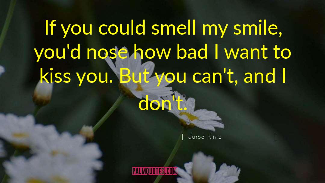 I Cant Smile Anymore quotes by Jarod Kintz