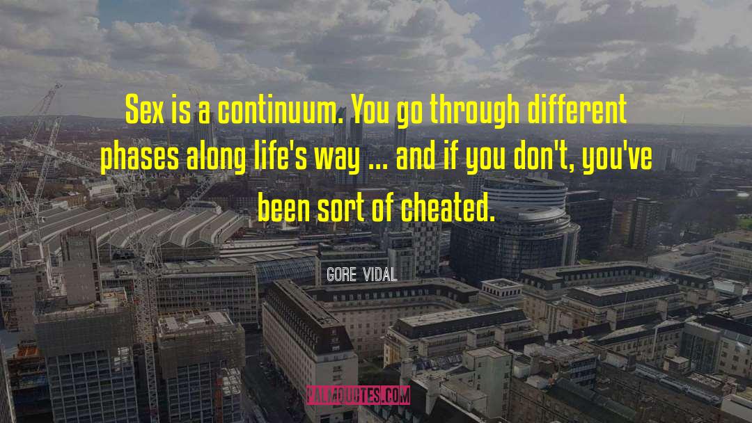 I Cheated quotes by Gore Vidal