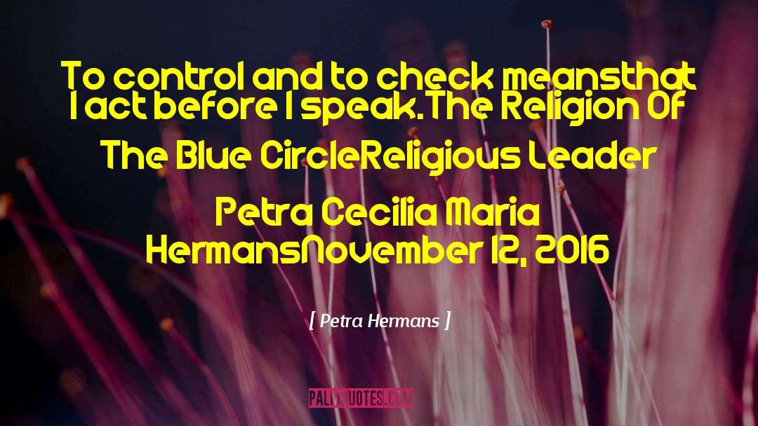 I Control quotes by Petra Hermans