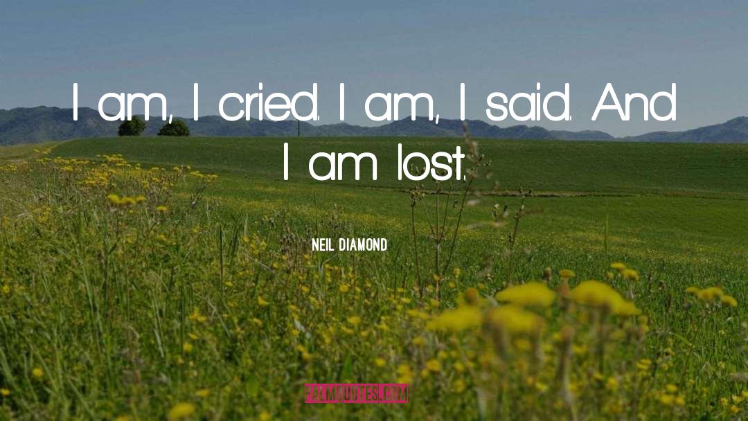 I Cried quotes by Neil Diamond