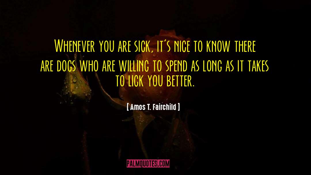 I Don T Know Who You Are quotes by Amos T. Fairchild