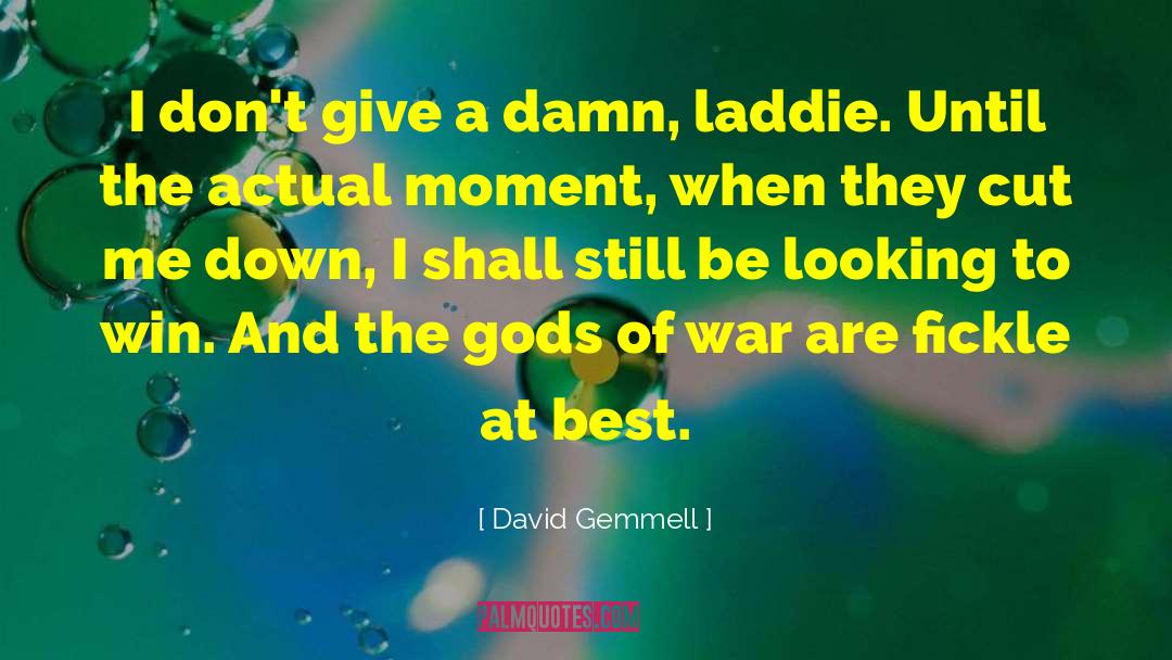 I Dont Give A Damn quotes by David Gemmell