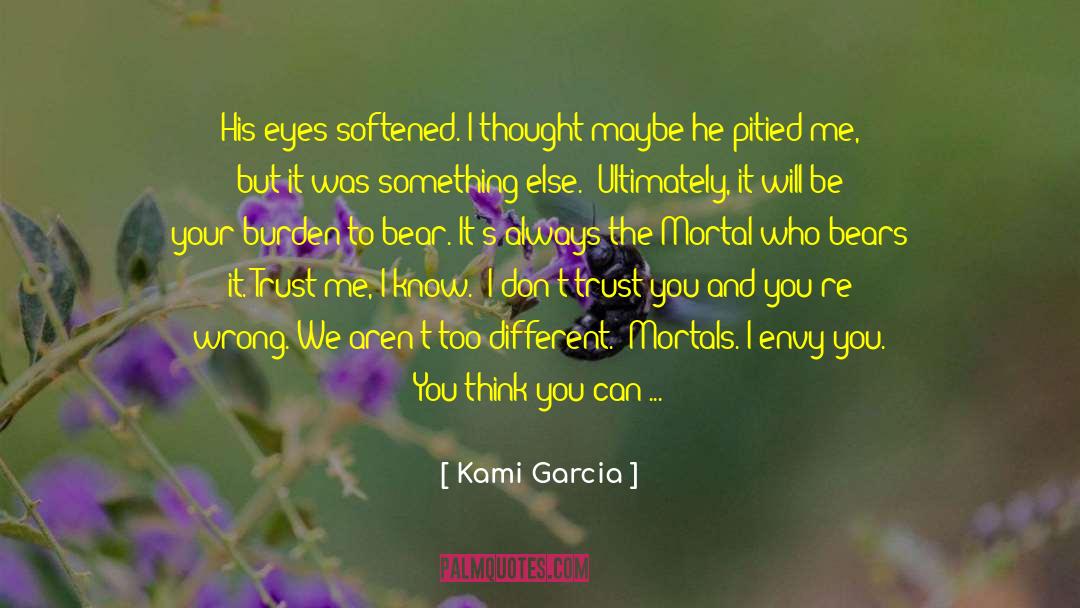 I Dont Trust You quotes by Kami Garcia