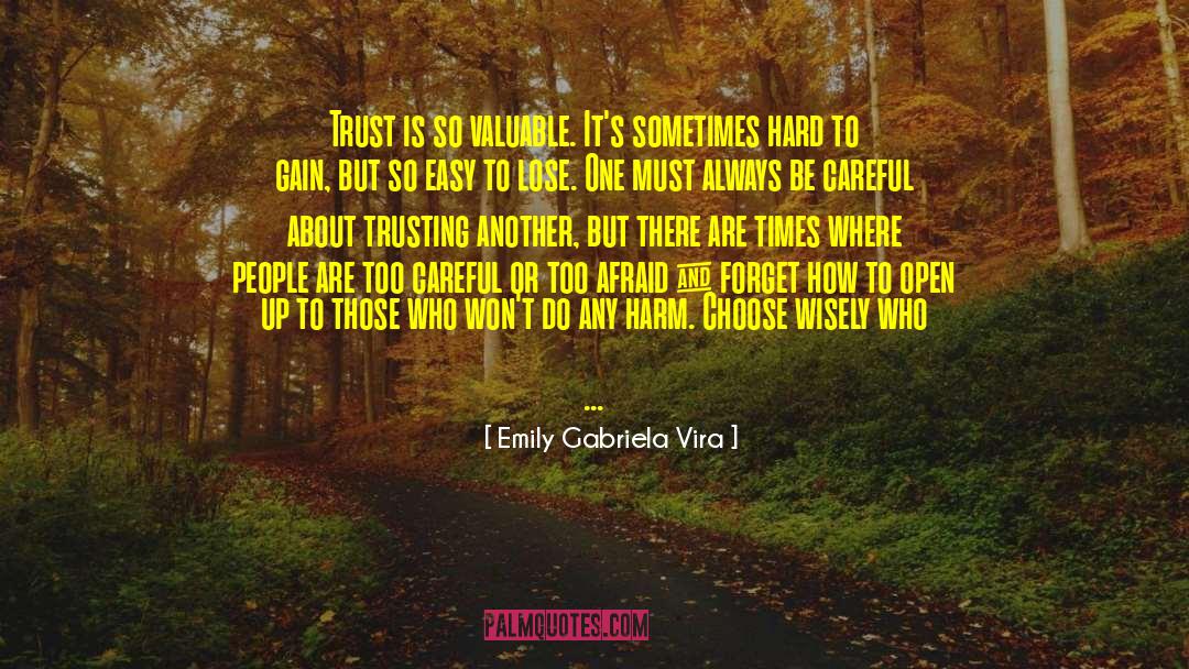 I Dont Trust You quotes by Emily Gabriela Vira