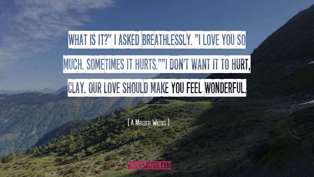 I Dont Want It quotes by A Meredith Walters