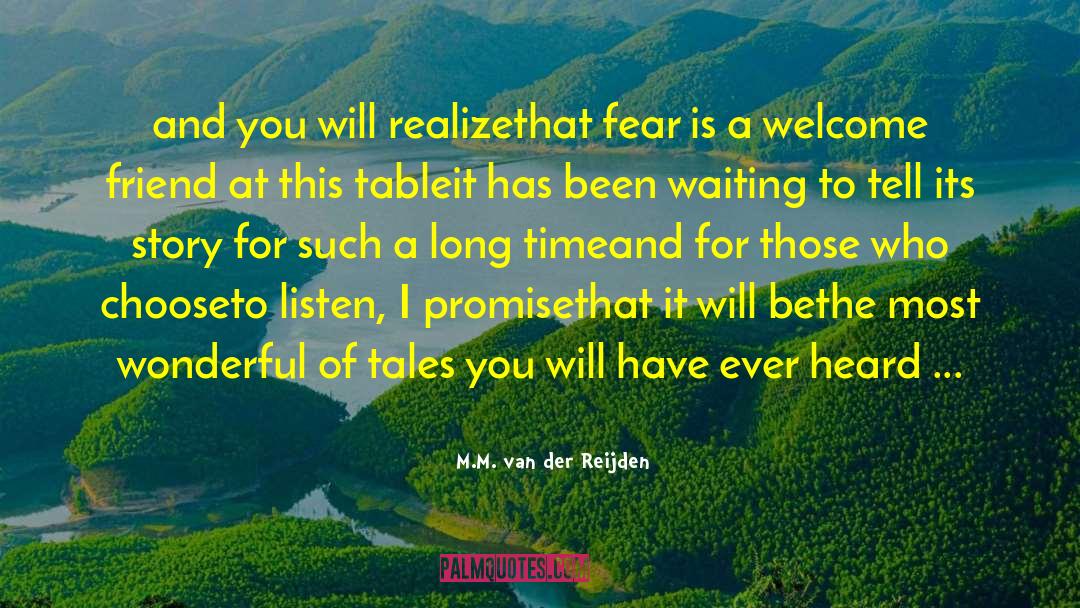 I Fear Love quotes by M.M. Van Der Reijden