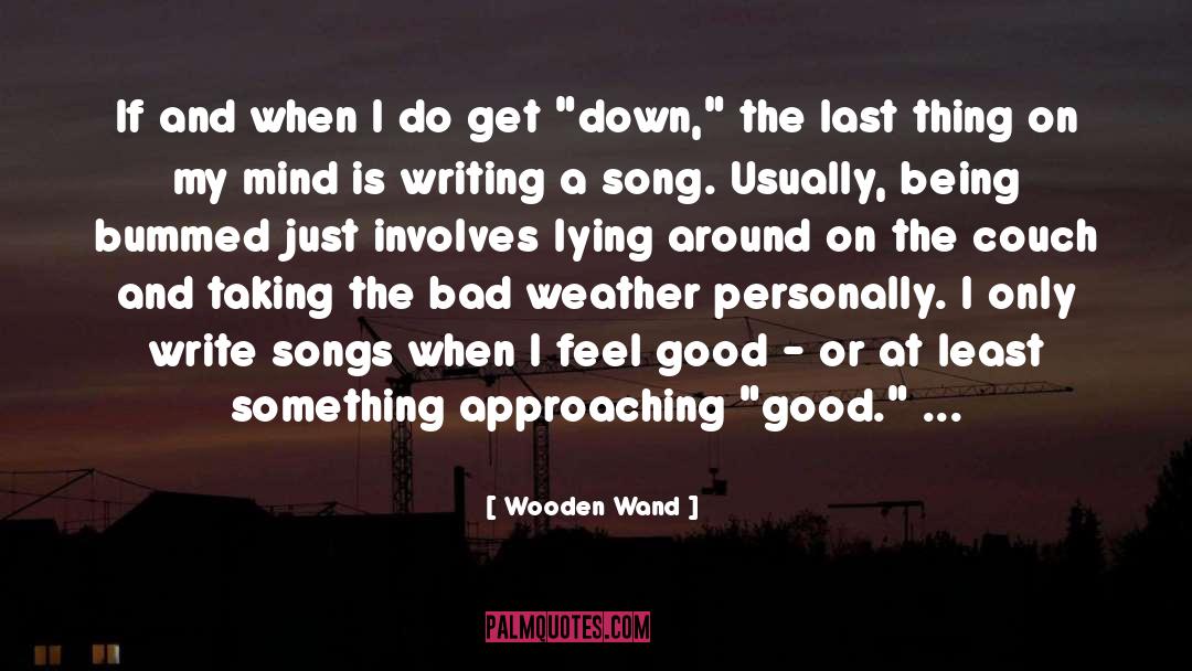 I Feel Good quotes by Wooden Wand