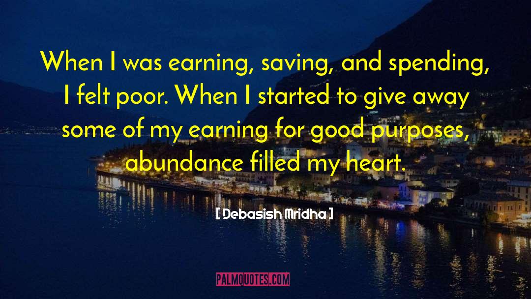 I Felt Poor quotes by Debasish Mridha