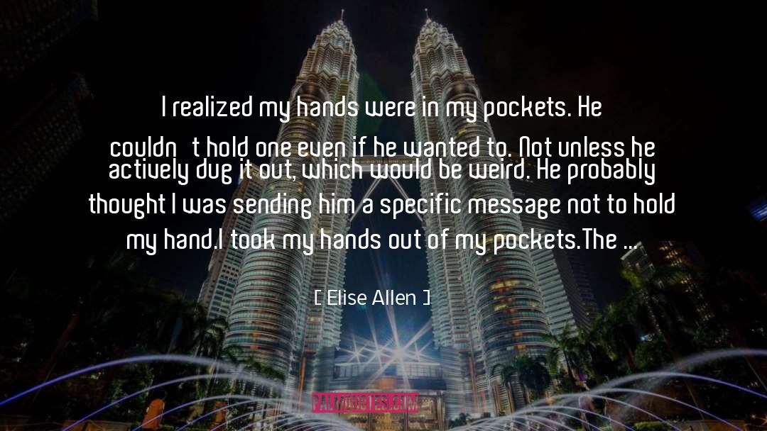 I Felt Poor quotes by Elise Allen