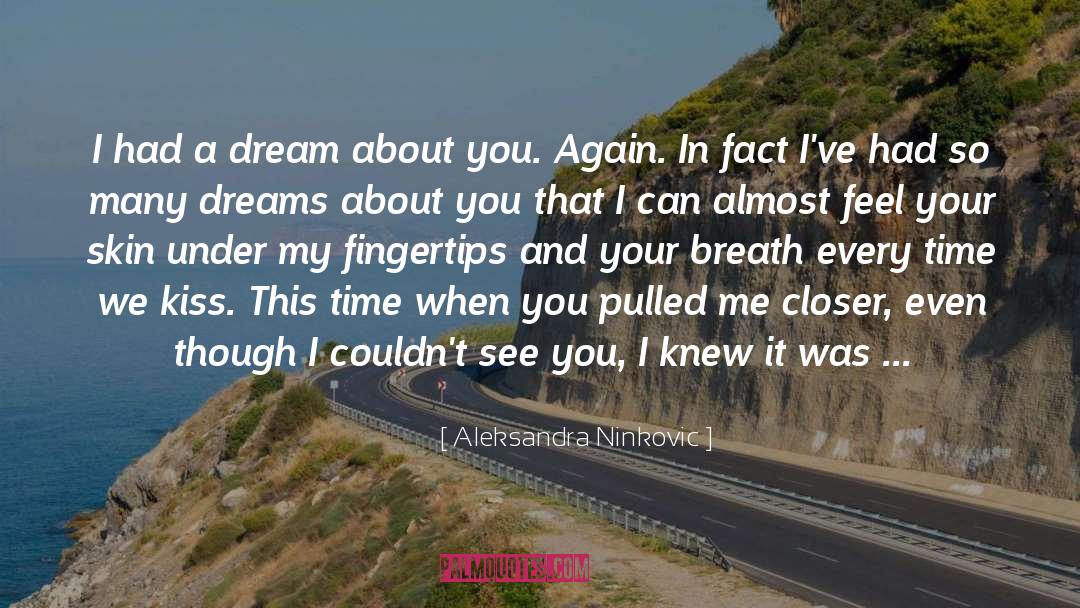 I Had A Dream About You quotes by Aleksandra Ninkovic