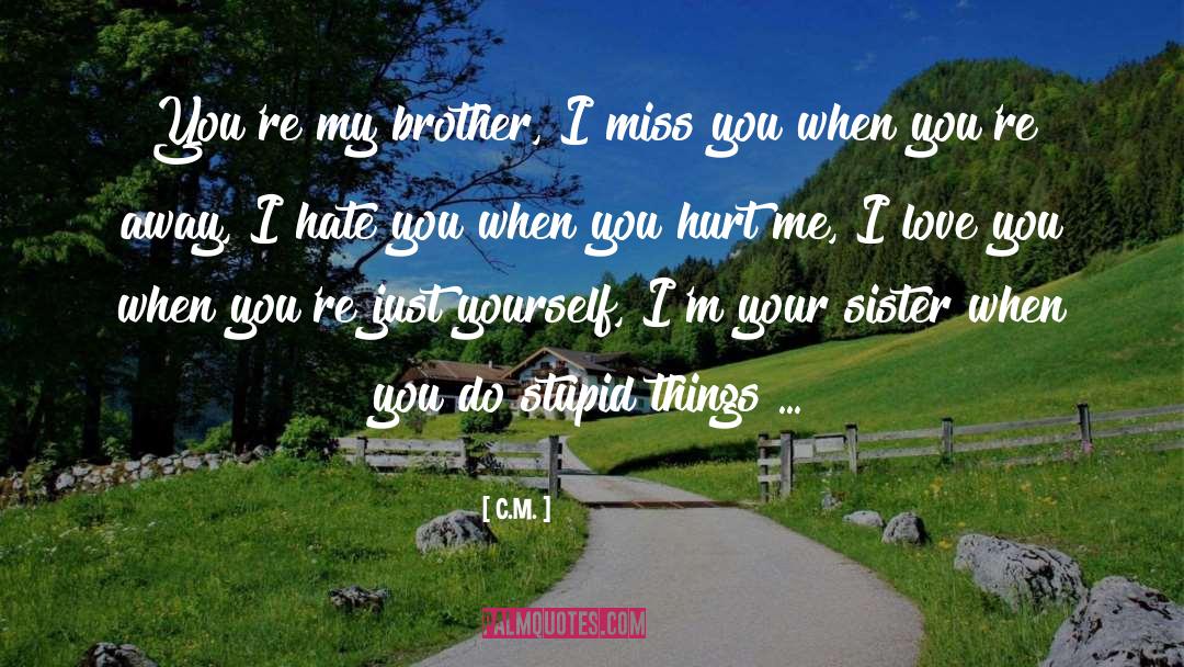 I Hate You quotes by C.M.