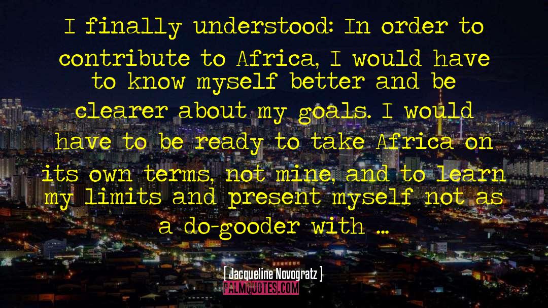 I Have Goals And Dreams quotes by Jacqueline Novogratz