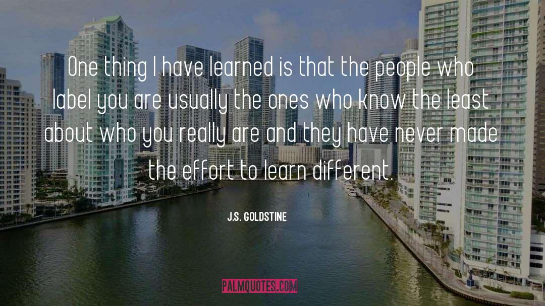 I Have Learned quotes by J.S. Goldstine