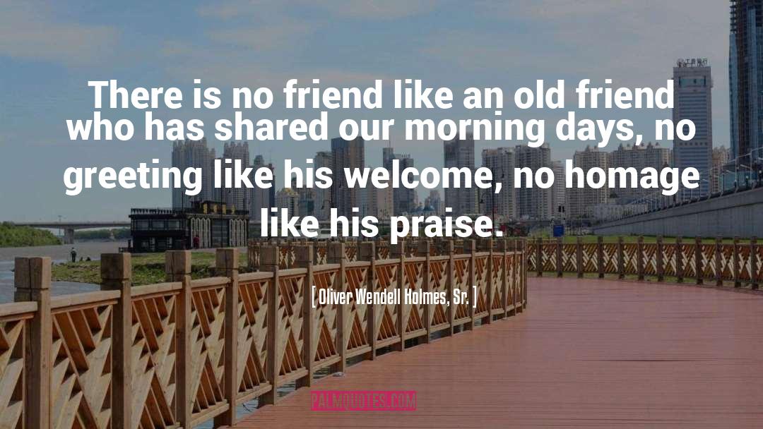 I Have No Friends quotes by Oliver Wendell Holmes, Sr.