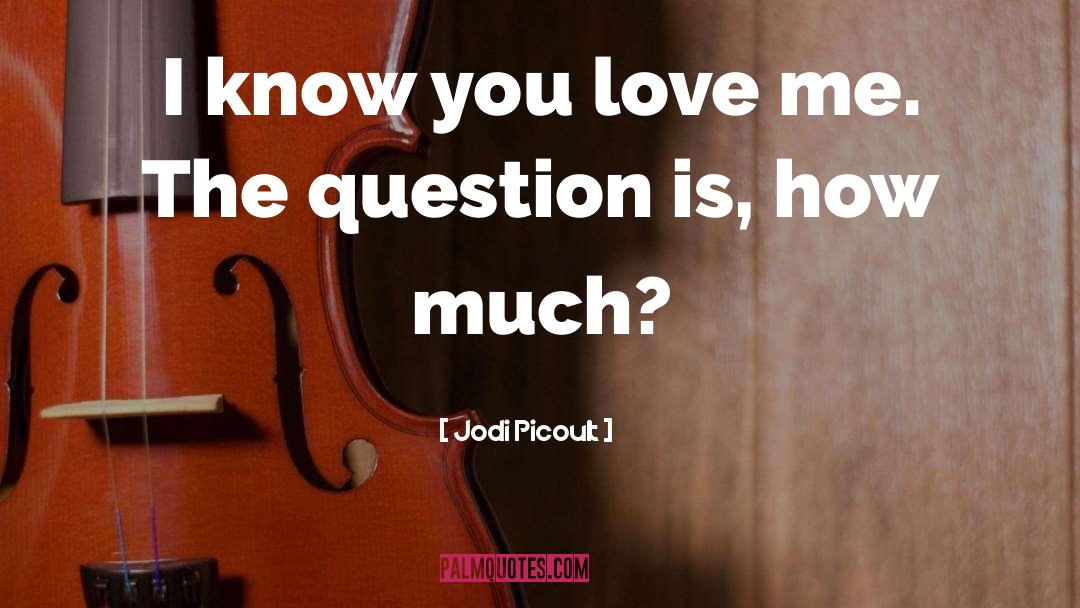 I Know You Love Me quotes by Jodi Picoult