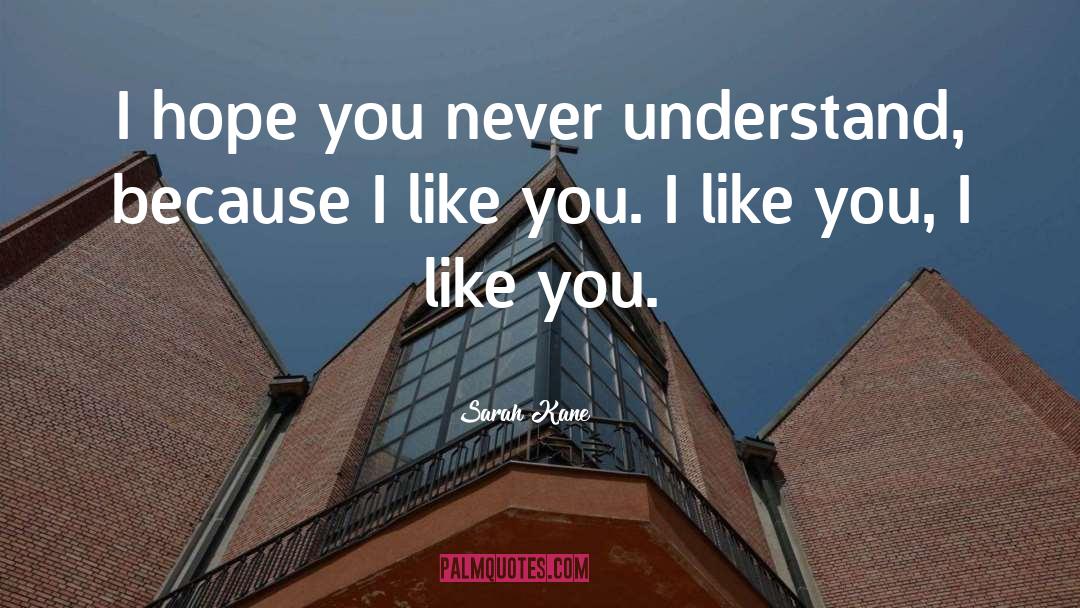 I Like You quotes by Sarah Kane