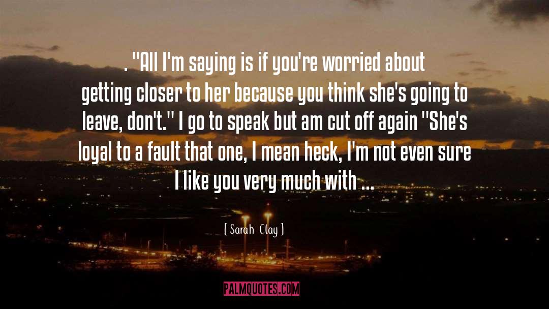 I Like You quotes by Sarah  Clay