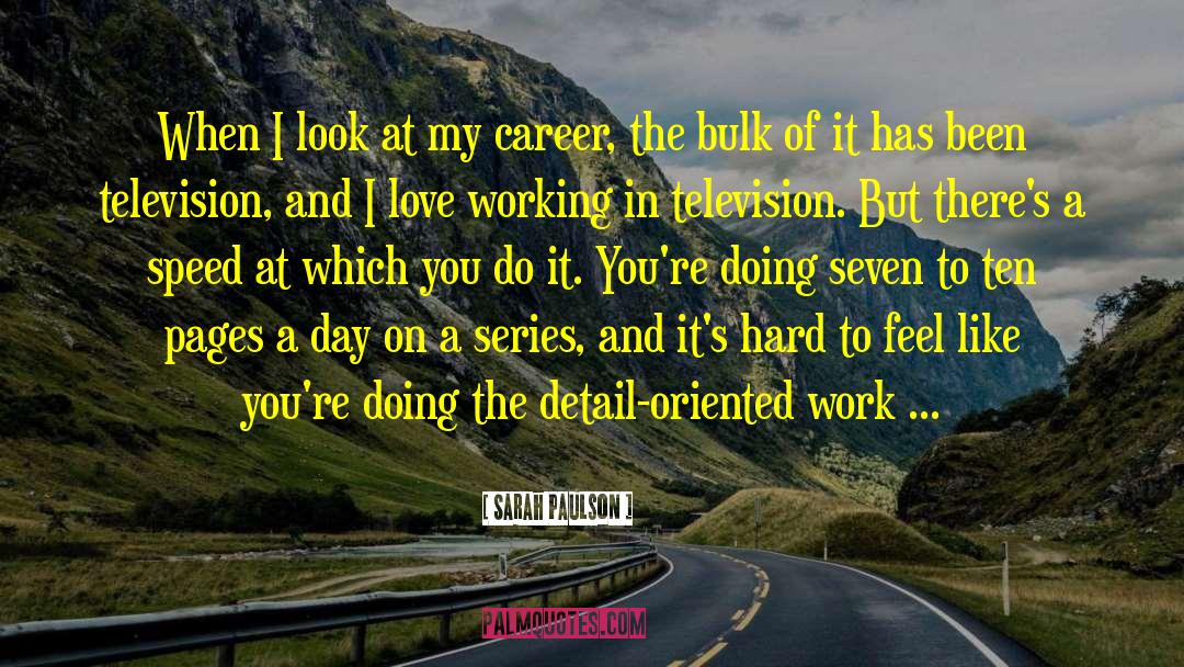 I Love My Hard Working Man quotes by Sarah Paulson