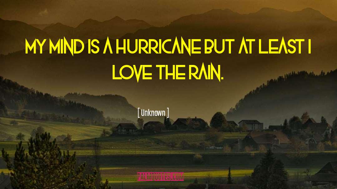 I Love The Rain quotes by Unknown