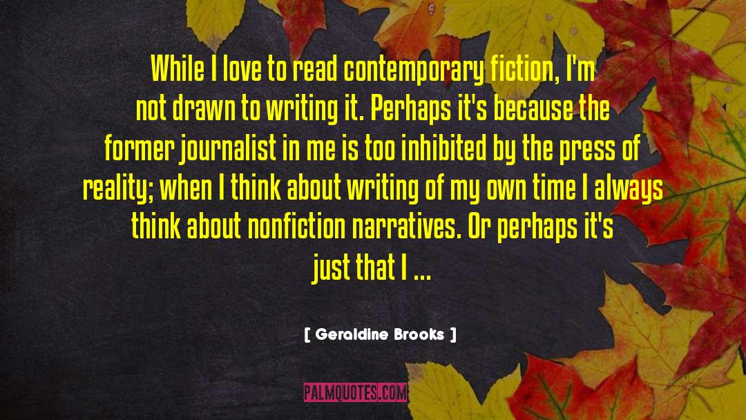 I Love To Read quotes by Geraldine Brooks