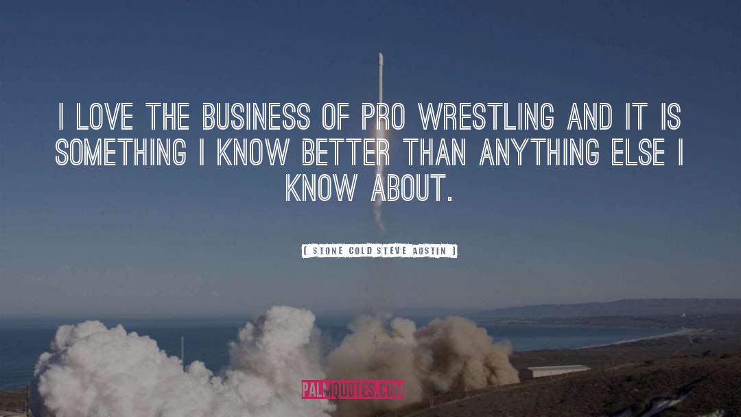 I Love Wrestling Entertainment quotes by Stone Cold Steve Austin