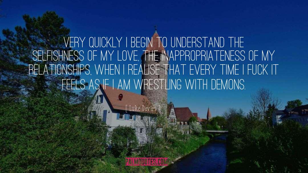 I Love Wrestling Entertainment quotes by Luke Davies