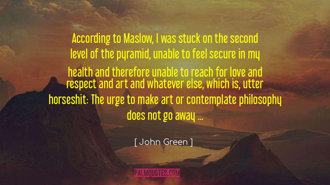 I Love You And Respect You quotes by John Green