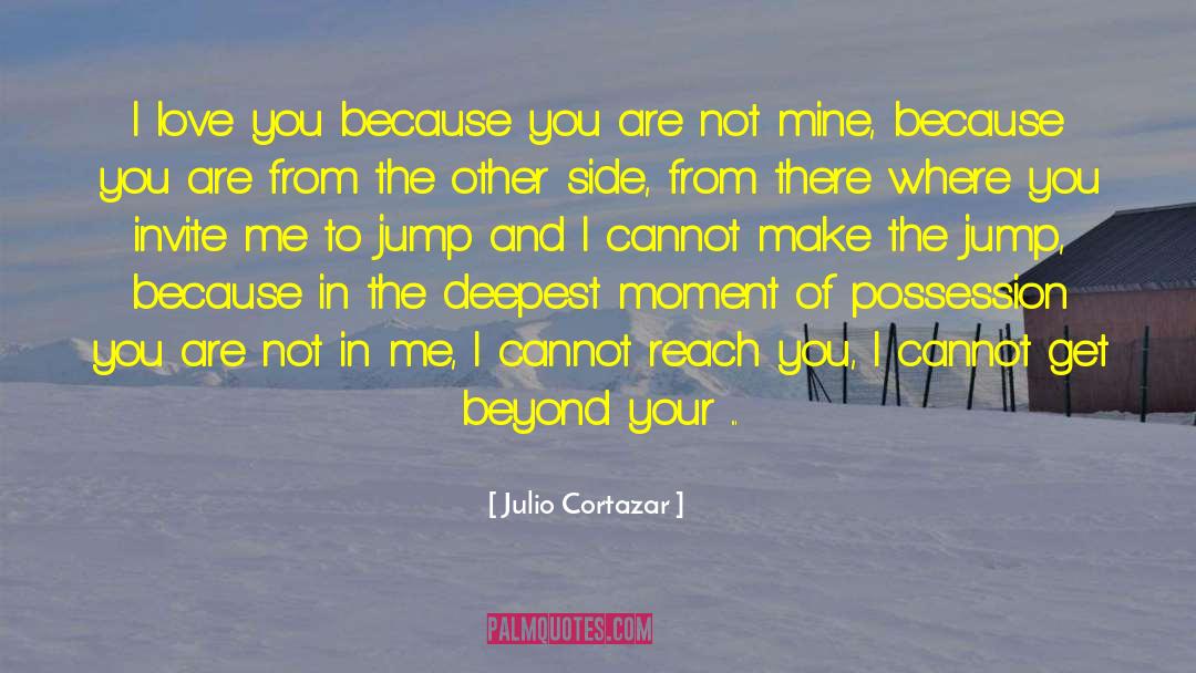 I Love You Because quotes by Julio Cortazar