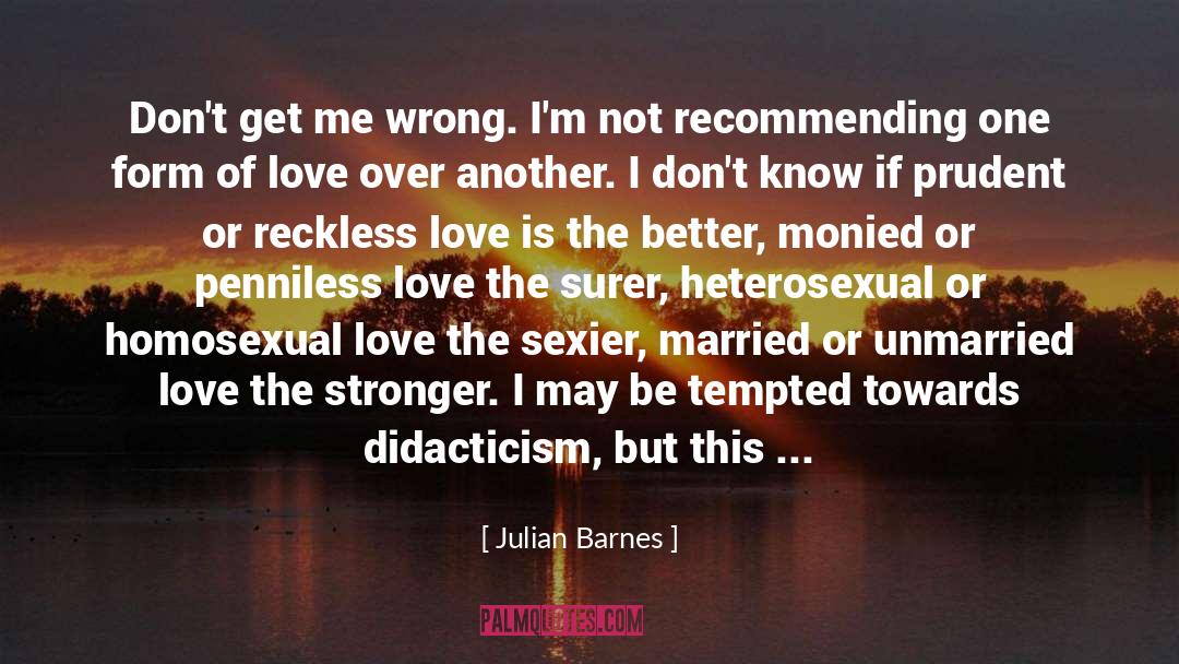 I Love You But You Deserve Better quotes by Julian Barnes