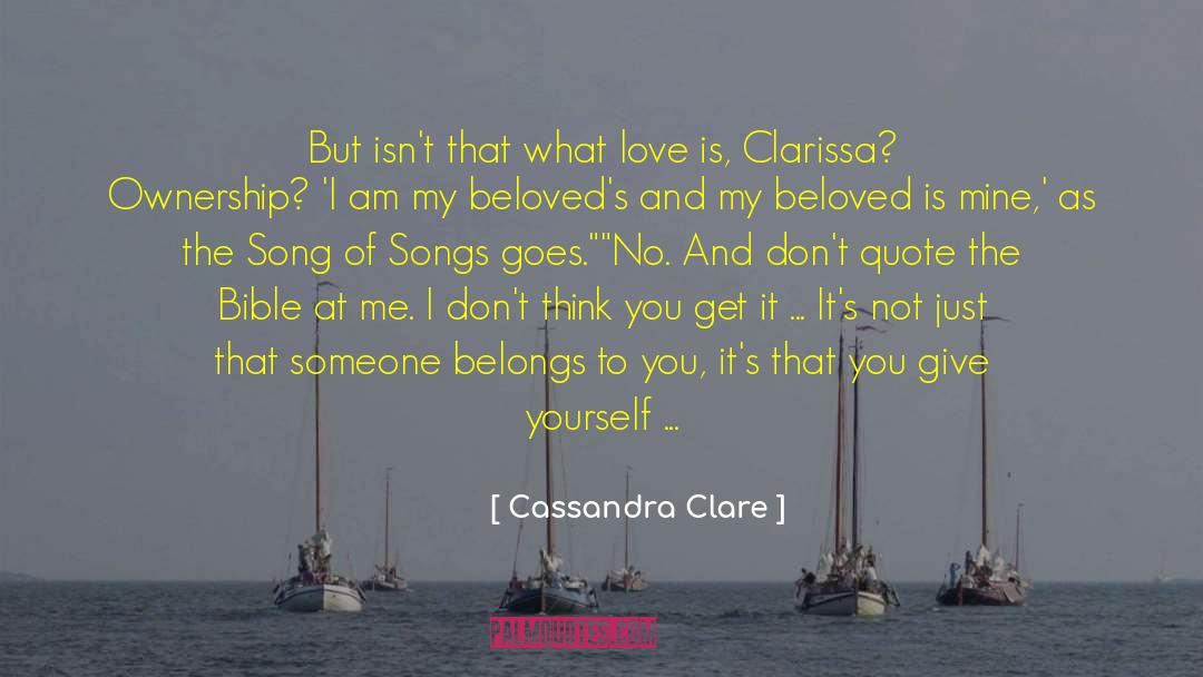 I Love You My Beloved quotes by Cassandra Clare