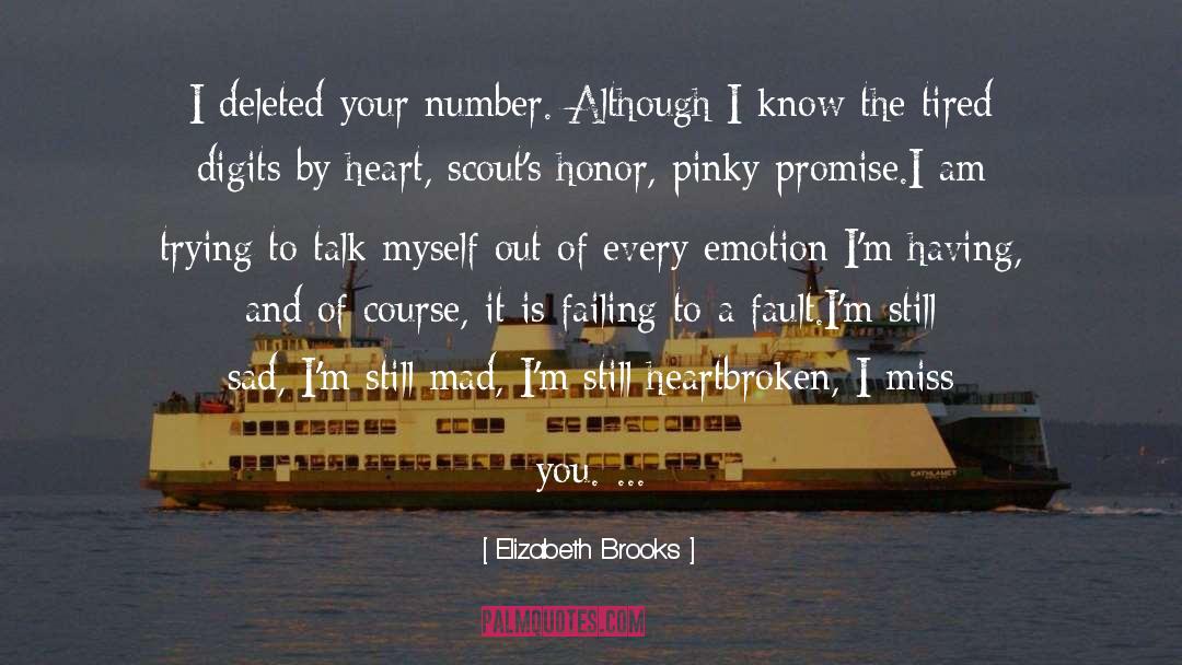 I Miss You quotes by Elizabeth Brooks