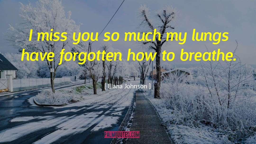 I Miss You So Much quotes by Elana Johnson