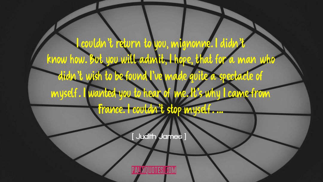 I Missed Myself quotes by Judith James