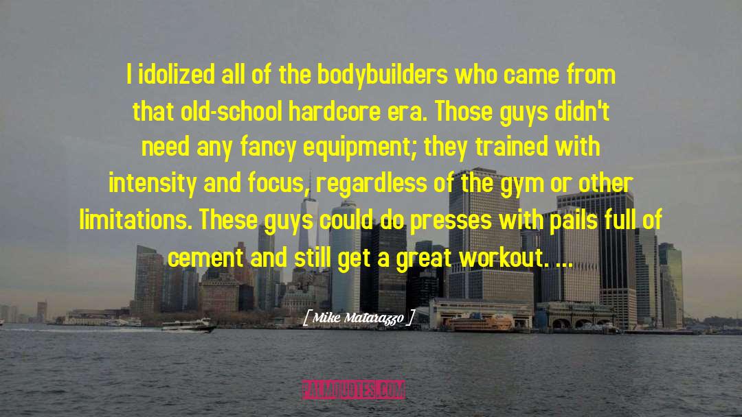 I Need A Workout Partner quotes by Mike Matarazzo