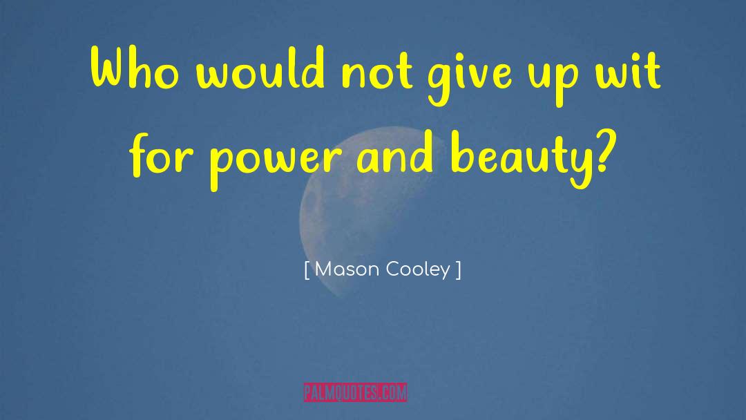 I Never Give Up quotes by Mason Cooley