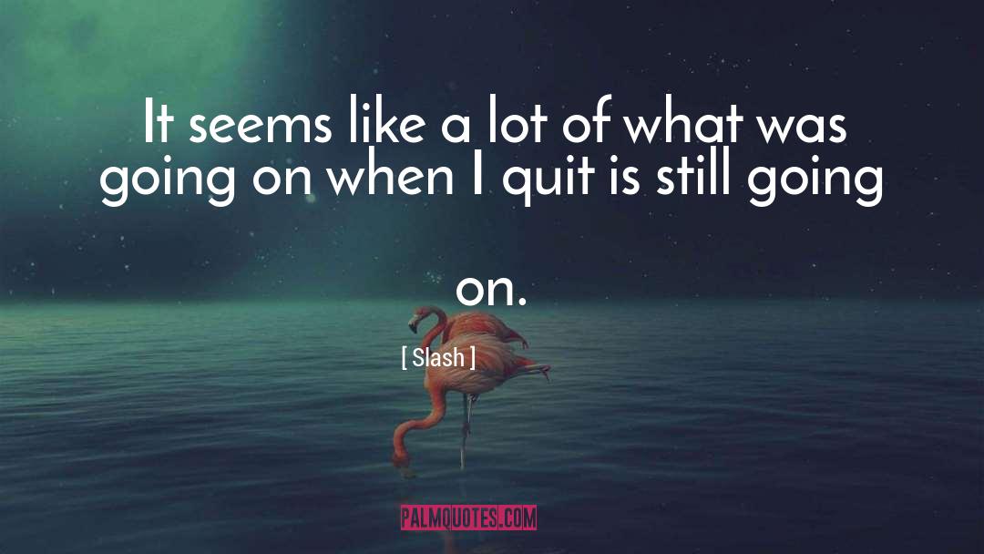 I Quit quotes by Slash