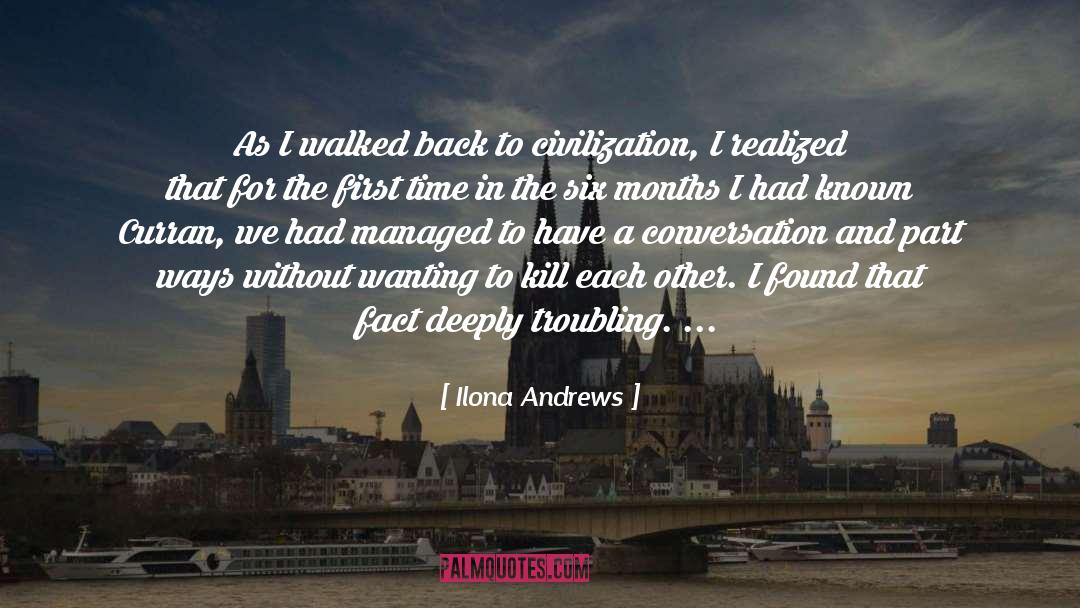 I Realized quotes by Ilona Andrews