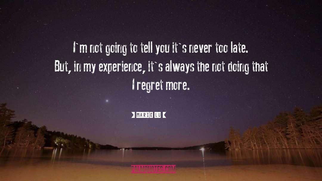 I Regret quotes by Marie Lu