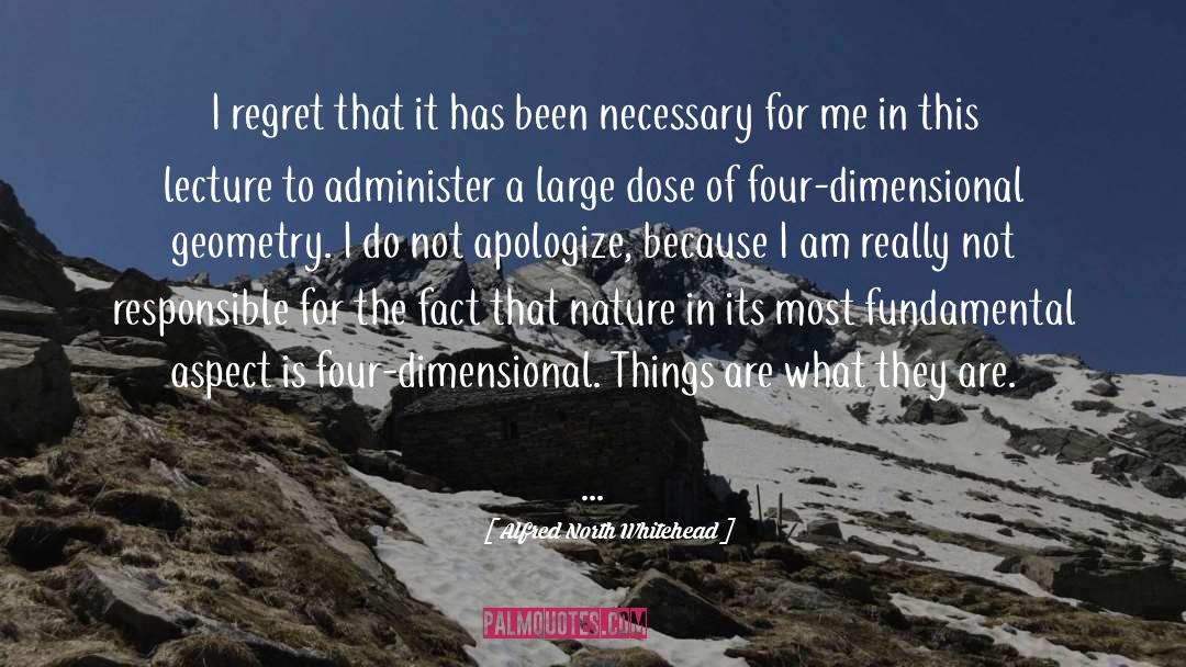 I Regret quotes by Alfred North Whitehead